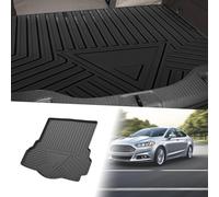 Tapis De Coffre Arrière Plat Pour Ford Fusion 2013-2020 Avec Motif Rayures Et Triangles, Antidérapant