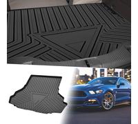 Tapis De Coffre Arrière Plat Pour Ford pour Mustang 2015-2022 Avec Motif Rayures Et Triangles, Antidérapant