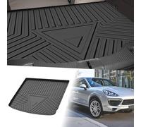 Tapis De Coffre Arrière Plat Pour Porsche Cayenne 2011-2017 Avec Motif Rayures Et Triangles, Antidérapant