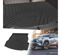 Tapis De Coffre Arrière Plat Pour Toyota Rav4 2020-2024 Avec Motif Rayures Et Triangles, Antidérapant