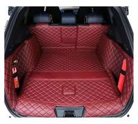 Tapis de Coffre Arrière pour BYD pour Song pour Plus pour DMi pour EV 2020-2025, Plateau Doublure Coffre Chargement Tapis Coffre Arrière Tout Autour(Red Full Set,A)