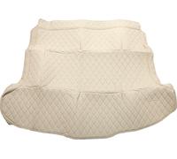 Tapis De Coffre Arrière Pour Honda Crv 2007-2011 En Cuir Microfibre Xpe Beige Avec Rebord Surélevé Et Motif En Diamant 3D