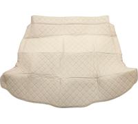 Tapis De Coffre Arrière Pour Honda Crv 2007-2011 En Cuir Microfibre Xpe Beige Avec Rebord Surélevé Motif Circulaire 3D