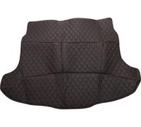 Tapis De Coffre Arrière Pour Honda Crv 2007-2011 En Cuir Microfibre Xpe Noir Avec Motif En Diamant 3D En Relief