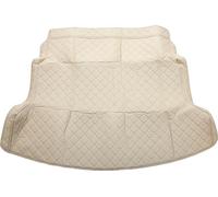 Tapis De Coffre Arrière Pour Honda Crv 2012-2016 En Cuir Microfibre Xpe Beige Avec Rebord Surélevé Motif Circulaire 3D