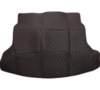 Tapis De Coffre Arrière Pour Honda Crv 2012-2016 En Cuir Microfibre Xpe Noir Avec Motif En Diamant 3D En Relief