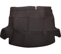 Tapis De Coffre Arrière Pour Honda Crv Hybrid 17-21 En Cuir Microfibre Noir Avec Rebord Surélevé Et Motif Circulaire 3D