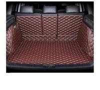 Tapis De Coffre Arrière pour LYNK&CO 01 2021-2023, avec Filet, Protection De Coffre Arrière, Tapis De Sol Antidérapants Protecteur De Coffre(CAFÉ,X-2)