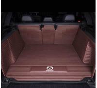 Tapis de Coffre Arrière pour Mazda 5 2008-2016, Bac de Protection Voiture, Bac de Coffre Protection, Imperméable, Tapis Cuir Résistant, Anti-Rayures,Full Coverage Style-C Coffee