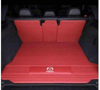 Tapis de Coffre Arrière pour Mazda MX30 2020-2024, Bac de Protection Voiture, Bac de Coffre Protection, Imperméable, Tapis Cuir Résistant, Anti-Rayures,Backrest Style-B Red