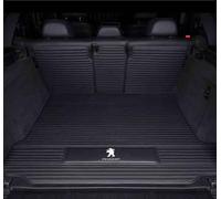 Tapis de Coffre Arrière pour Peugeot 206 Hatchback 2004-2013, Bac de Protection Voiture, Bac de Coffre Protection, Imperméable, Tapis Cuir Résistant, Anti-Rayures,Backrest Style-A Black