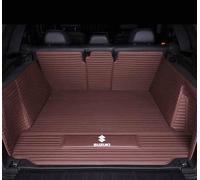 Tapis de Coffre Arrière pour Suzuki Alivio 2015-2018, Bac de Protection Voiture, Bac de Coffre Protection, Imperméable, Tapis Cuir Résistant, Anti-Rayures,Full Coverage Style-C Coffee