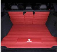 Tapis de Coffre Arrière pour Suzuki S-Cross 2016-2023, Bac de Protection Voiture, Bac de Coffre Protection, Imperméable, Tapis Cuir Résistant, Anti-Rayures,Backrest Style-B Red