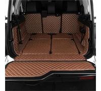 Tapis de coffre Compatible avec Land pour Rover pour Discovery 4 7 sièges 2010-2016 Ensemble complet de tapis de coffre de voiture Tapis de coffre imperméables Doublure de chargement(Brown)