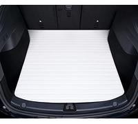 Tapis De Coffre Couverture Tapis Coffre Voiture pour Tesla pour Modèle Y Femmes Tampons Protection Imperméables Fournitures Tout Temps Tapis Coffre Voiture(Blanc)