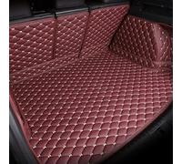 Tapis de Coffre de Voiture en Cuir PU pour Fiat Excellent 2014-2018,Imperméable Anti-dérapant Anti-Rayures,Protection Intégrale Intérieur Protection Coussin,D/Red