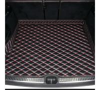 Tapis De Coffre De Voiture pour Mercedes EQA EQB EQC EQE EQS, Imperméable Et Antidérapant, Protection pour Plateau De Chargement Tapis De Sol(Noir Rouge,X-4)