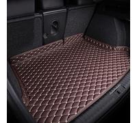 Tapis de Coffre de Voiture pour Peugeot 2008 I Crossover 2013 2014 2015-2019, Patin de Protection Antidérapant en Cuir personnalisé Anti-Rayures Durable Pièces Automobiles,D Coffee