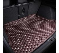 Tapis de Coffre en Cuir pour Land Rover Range Rover Velar (with Net on Left Side) 2017-2024, Protection Anti-Dérapante et Imperméable avec Rebords Relevés Anti-Rayures,Brown