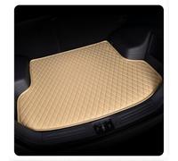 Tapis de Coffre en Cuir pour Voiture, pour Audi E-tron SUV 2018-2025 Tapis Coffre de Luxe | résistant la saleté imperméable | Ajustement serré,D Beige