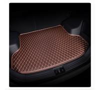 Tapis de Coffre en Cuir pour Voiture, pour Fit/Jazz Hybrid GP5, 2014-2018 Tapis de Coffre uxe | résistant saleté Facile Nettoyer | Personnalisation 3D,E Brown