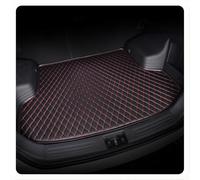Tapis de Coffre en Cuir pour Voiture, pour Ford Mustang 2011-2014 Tapis de Coffre uxe | résistant saleté Facile Nettoyer | Personnalisation 3D,C Black Red
