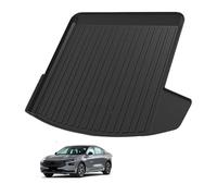 Tapis de Coffre en TPE pour Ford Mondeo Fuel 2022-2023, Tapis de Coffre Arrière d'origine en TPE avec Rebord Élevé Antidérapant et Étanche, with a Baffle on The Left Side of The Trunk