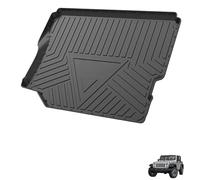 Tapis de Coffre en TPE pour Jeep Wrangler 4-Door Robin Hood 2018-2024, Tapis de Coffre Arrière d'origine en TPE avec Rebord Élevé Antidérapant et Étanche
