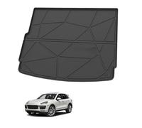 Tapis de Coffre en TPE pour Porsche Cayenne 2011-2017, Tapis de Protection pour Chargement Toutes Saisons Accessoire Auto Résistant à l'eau,no guardrail on The Left Side of The Trunk