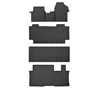 Tapis de coffre et tapis de sol en caoutchouc adaptés pour Citroën Spacetourer 9 places à partir de 2016 L2 + protège-ceinture