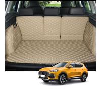 Tapis De Coffre pour BMW 2 Series Wagon 7Seast 2014-2017, Bac De Coffre, Bac De Protection, avec Bords RelevéS RéSistant ImperméAble Et AntidéRapant Protection,D-Beige