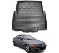 Tapis de coffre pour BMW Série 3 E46 Limo 1998-2007 TPE noir