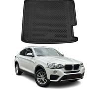 Tapis de coffre pour BMW X4 F26 2014-2018 Caoutchouc TPE Noir