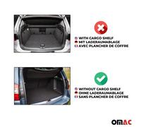 Tapis De Coffre Pour Ford S-Max 2006-2014 Noir Tpe