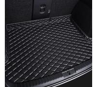 Tapis de Coffre pour KIA Stonic 2018 2019 2020 2021 2022 2023 2024 2025, Cargo Liner Boot Mat Cuir Artificiel Arrière de Voiture Personnalisé Tapis de Coffre Pliables,Black