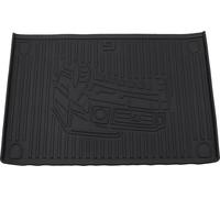 Tapis De Coffre Pour Mercedes-Benz Classe G 5 Places 2019-2024 Noir Tpe 1 Pièce Motif À Rayures À Face Plate Antidérapant