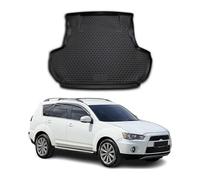 Tapis de Coffre pour Mitsubishi Outlander XL 2010-2026 Caoutchouc TPE 3D Noir 1x