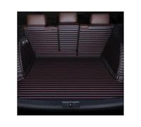 Tapis De Coffre pour Peugeot 408 2010-2013 2014-2022 Tapis De Coffre en Cuir PU Rayé pour Intérieur Couverture Complète HRQCTIM(9,408 2014-2022)