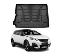 Tapis de Coffre pour Peugeot 5008 2017-2024 TPE Noir