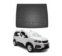 Tapis de Coffre pour Peugeot Rifter 2018-2022 TPE Noir