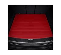 Tapis De Coffre pour Porsche pour Macan 2014 2015 2016 2017 2018 2019 2020 2021 2022 Tapis De Coffre Arrière en PU Accessoires Intérieurs HRQCTIM(Red)