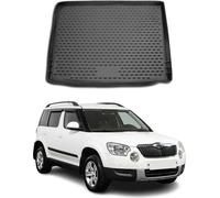 Tapis de coffre pour Skoda Yeti 2009-2017 Caoutchouc TPE noir