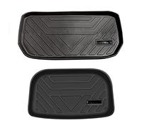 Tapis De Coffre pour Tesla pour Modèle Y Tapis Plaine TPE Coffre Frunk Cargo Compartiment Inférieur Doublures Plateau Et Protection Dossier Tapis Coffre Voiture(2 Pcs Tray)