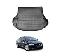 Tapis de Coffre pour Volvo S40 2004-2012 en Caoutchouc TPE 3D Noir 1Pcs