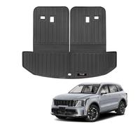 Tapis de coffre sur mesure pour Kia Sorento 2021-2025 2026 avec 3e tapis de dossier de siège arrière, tapis de protection en TPE toutes saisons, accessoires Sorento 6/7 sièges S LX EX SX (pour Kia