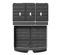Tapis De Coffre sur Mesure pour Tahoe/GMC Yukon/Subaru 2021-2024, Bac de Coffre Tapis Caoutchouc TPE Protecter Toutes Saisons, Bord Haut, Accessoires Auto,Cargo Mat+Backrest Mat