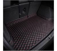 Tapis de Coffre sur Mesure pour Toyota Land Cruiser 2024-2026,Protection de Coffre en Cuir PU Imperméable et Résistant,Bac de Coffre Arrière Antidérapant Matelassé,Black-Red