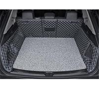 Tapis DE Coffre sur Mesure Tapis en Cuir pour Coussin De Rembourrage Coffre Voiture Tapis Coffre De Doublure De Cargaison Durable pour Touareg 2019 2020 2021 Antidérapant Protection(Black beige1)