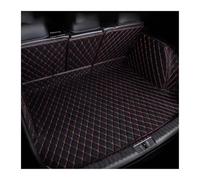 Tapis de Coffre Tapis Coffre Voiture Anti-salissure et Durable pour VW pour Atlas Cross pour Sport 2019 2020 2021 2022 2023(Black RedB)