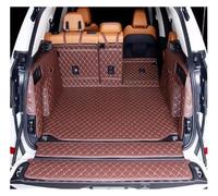 Tapis de Coffre Tapis Coffre Voiture Cuir décoration Protection Garniture intérieure Accessoires Modification pour BMW X5 G05 2019 2020 2021(Brwon 8pcs)